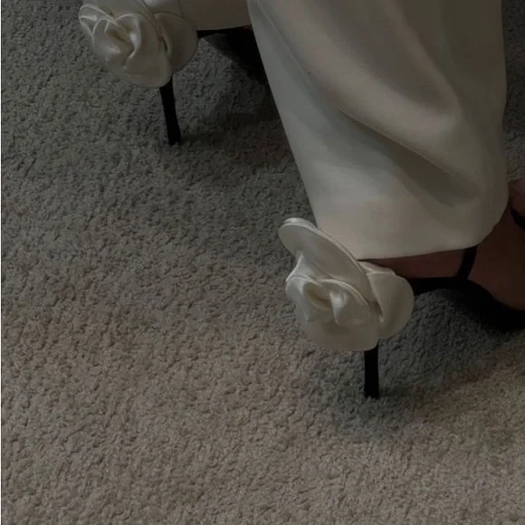 Magda style cream rose heels - Picture 2 of 6